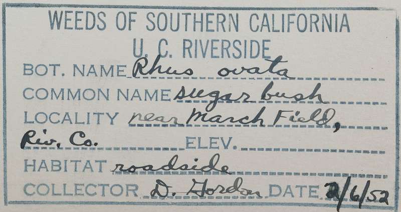 Quiz herbarium label